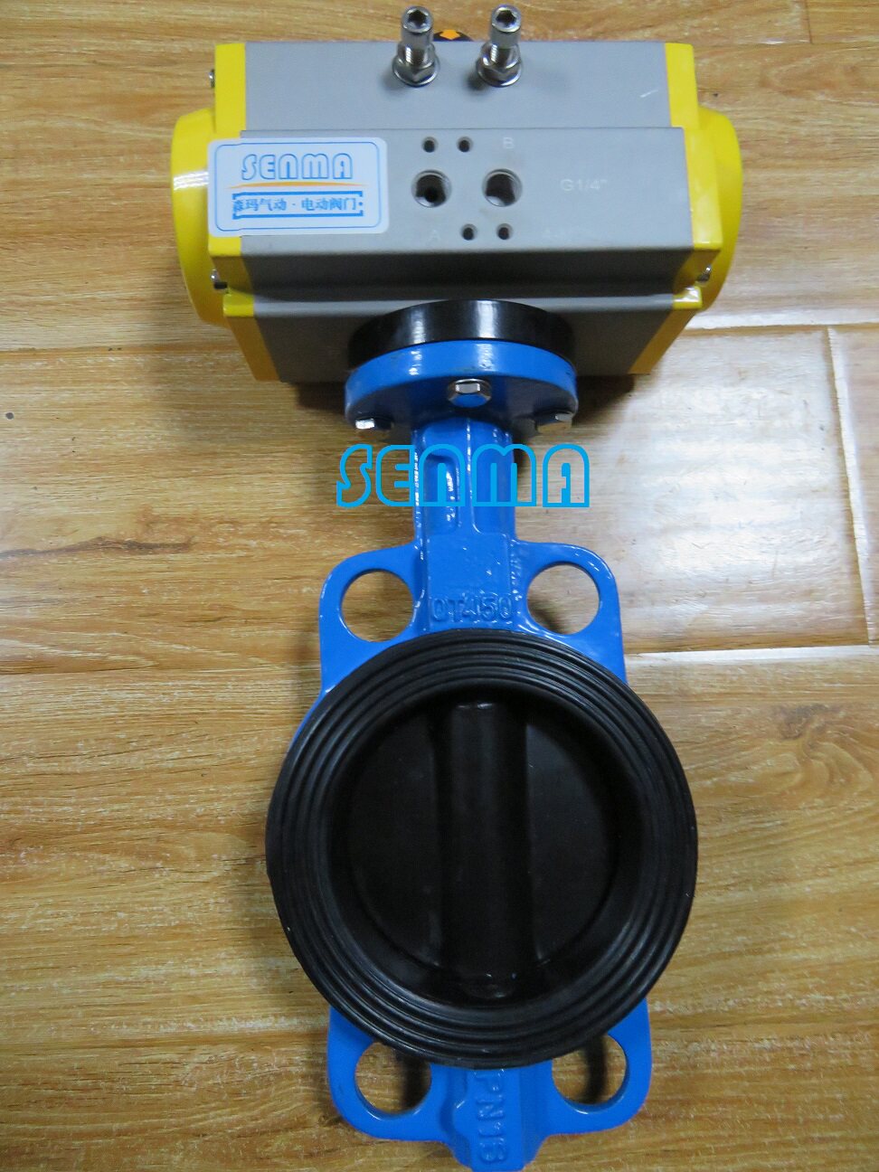 D671J气动全衬胶蝶阀全衬胶蝶阀脱硫脱硝蝶阀D71J/D971JDN506580