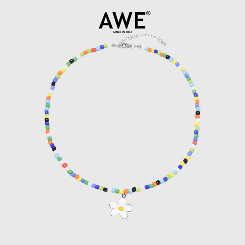 AWE太阳花笑脸项链赵昭仪同款