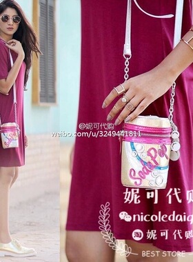 【现货正品/ACCESSORIZE】粉苏打水罐装饮料闺蜜礼物单肩斜挎包