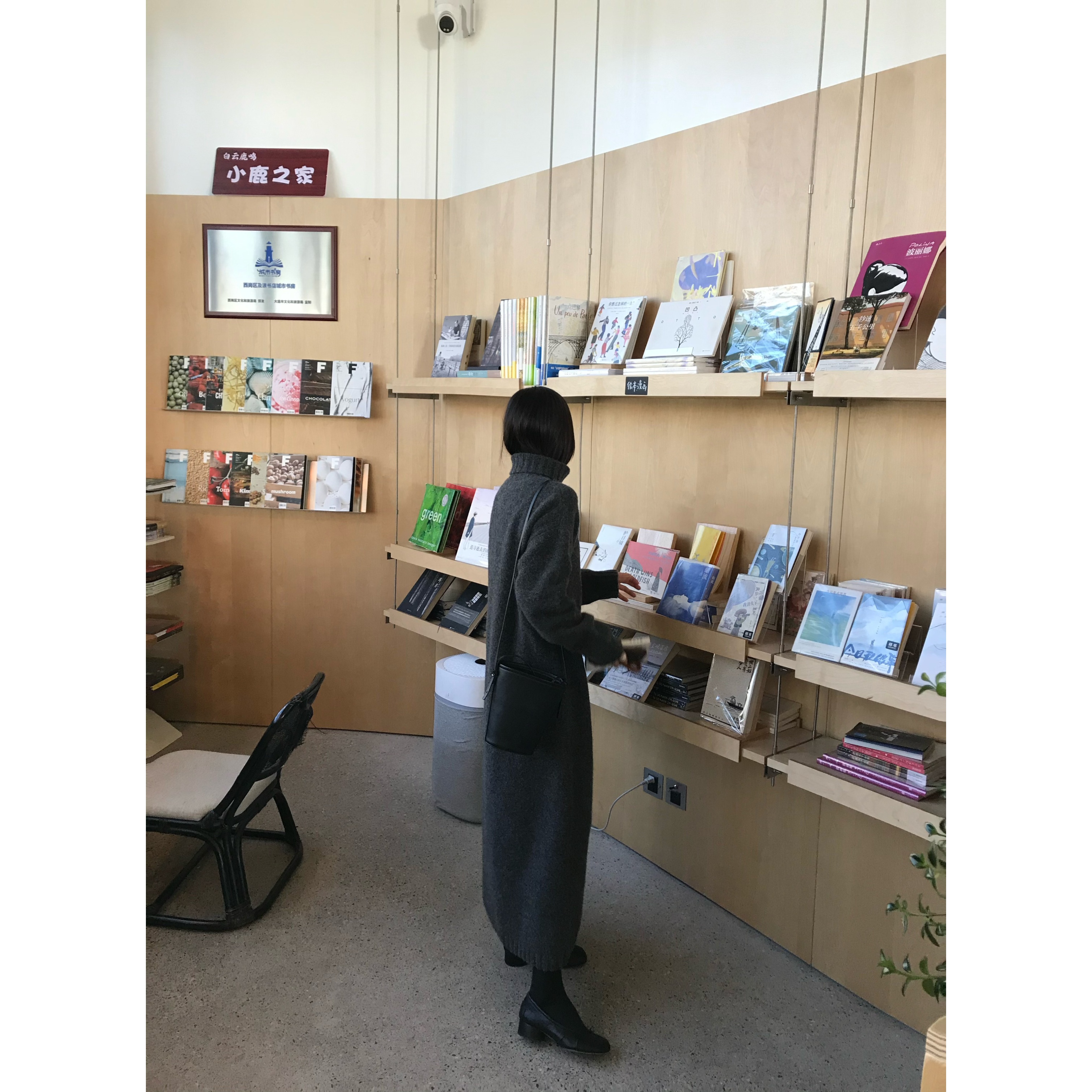 保暖绵羊毛高领针织毛衣连衣裙女