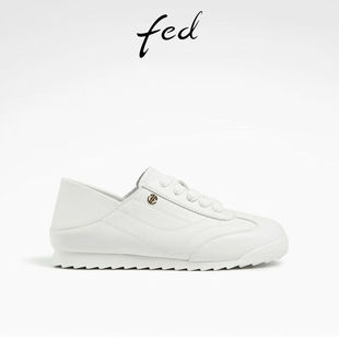 女鞋 ZCA382 FED小白鞋 新款 轻便运动鞋 D0509 真皮休闲鞋 夏季 阿甘鞋