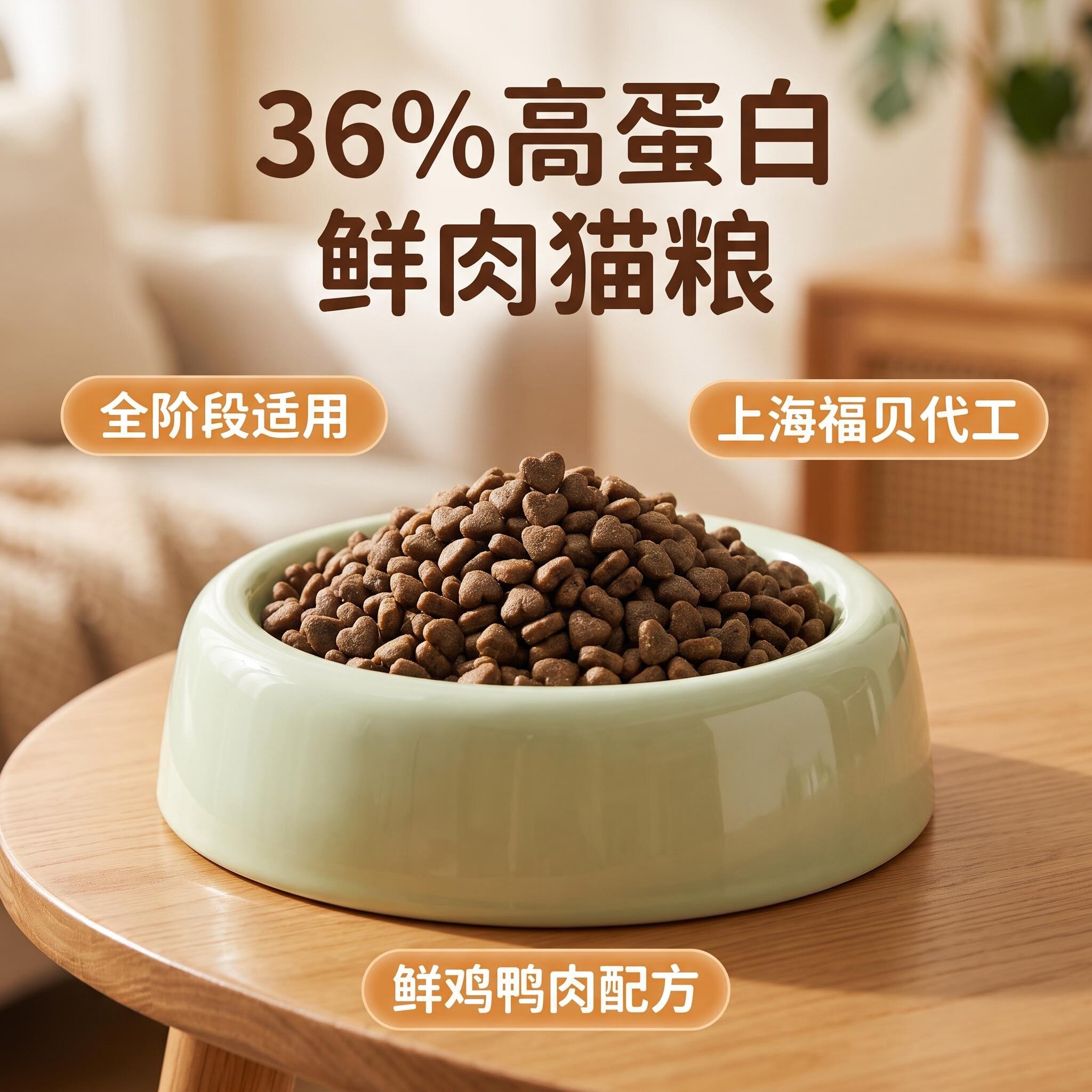 福贝36%高蛋白全阶段猫粮包邮