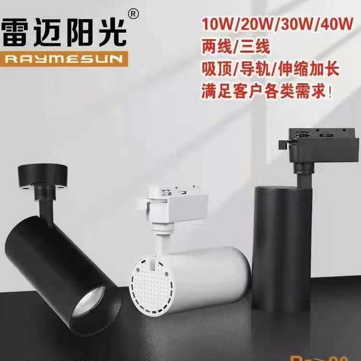 服装店射灯led轨道灯服装店雷迈阳光12W20W30W40W明装导轨灯商用,家装灯饰光源,轨道灯,淘宝优惠券,粉丝福利购,淘宝优惠卷