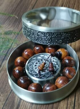 奇楠沉香手串盒收藏文玩佛珠展示