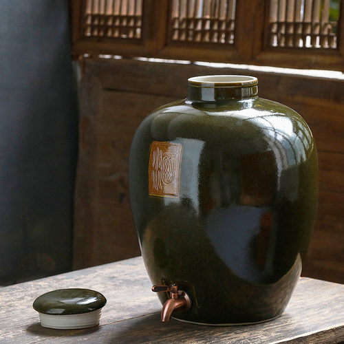 景德镇陶瓷酒坛子酒缸瓶家用50斤30斤20装密封覆古存泡酒专用酒坛