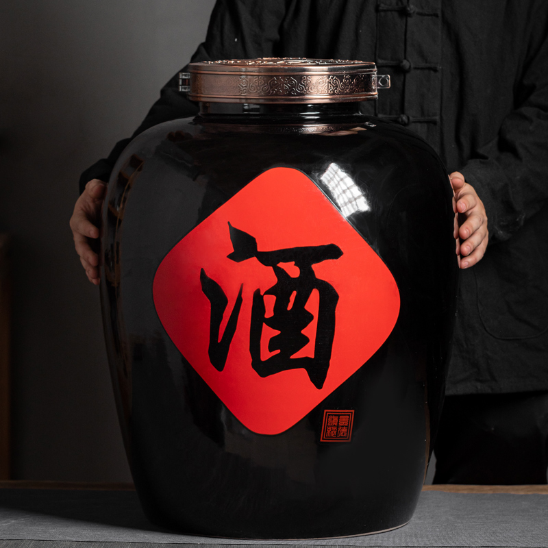 景德镇陶瓷大酒坛散酒100斤150装定制酒坛子泡酒瓶密封窖藏储酒缸