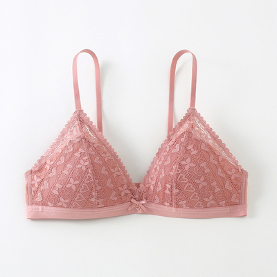 特价68元6IXTY8IGHT 68专柜爱心蕾丝无钢圈后扣三角杯文胸BR14647