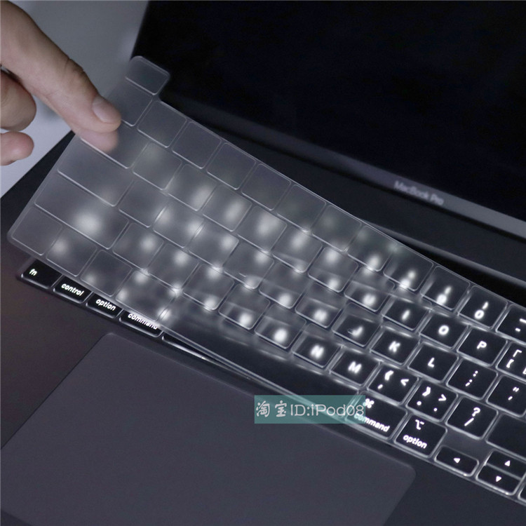 适用2020苹果macbook pro16寸键盘膜A2141超薄透明硅胶防尘键盘膜图片