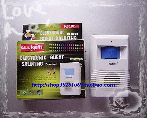 allight欧能亮光感应门铃守店