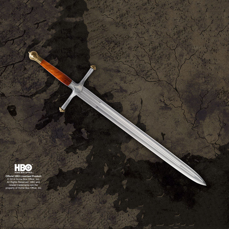 代购联名正版权力的游戏周边艾德史塔克巨剑拆信刀木盒版未开刃