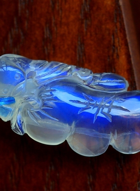 玻璃体福禄寿双面精雕挂件标本