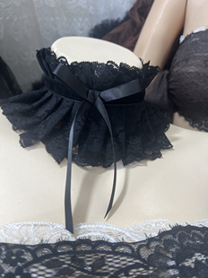 原创设计蕾丝项链choker复古镂空女轻薄夏天遮盖颈纹锁骨链颈饰