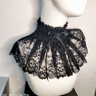 新款暗扣女百搭假领打底蕾丝洋气立领装饰领子包邮