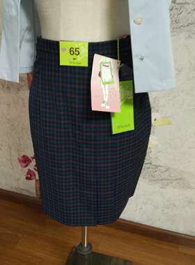 【韩国正品】IVYCLUB学生裙制服裙成人一步小格子裙初高中校服