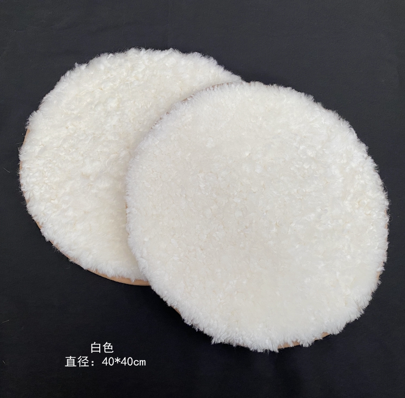 羊卷花羊皮皮毛一体简约轻奢坐垫