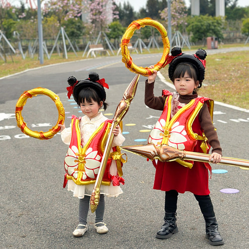 魔童哪吒变身套装铝膜气球装饰品
