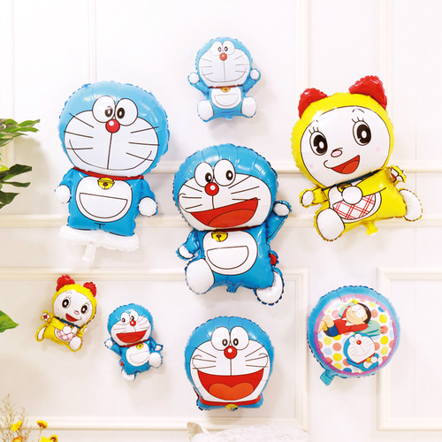 叮当猫主题多啦a梦派对铝膜气球