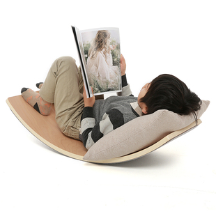 北欧风木制平衡板感统训练玩具儿童跷跷板聪明板大人室内锻炼器材