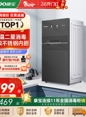 康宝70-LA1B消毒柜家用小型立式碗柜厨房餐具碗筷收纳烘干一体