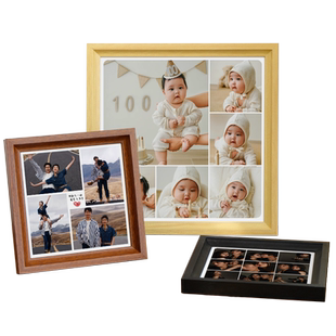 相框照片定制diy九宫格摆台儿童宝宝洗相片加打印挂墙情侣拍立得