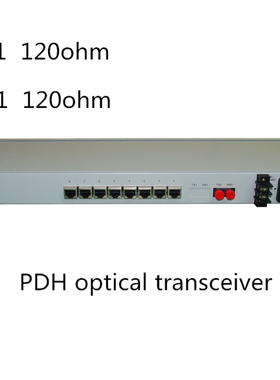 4E1/8E1 平衡120欧姆PDH光端机、120ohm Optical transceiver