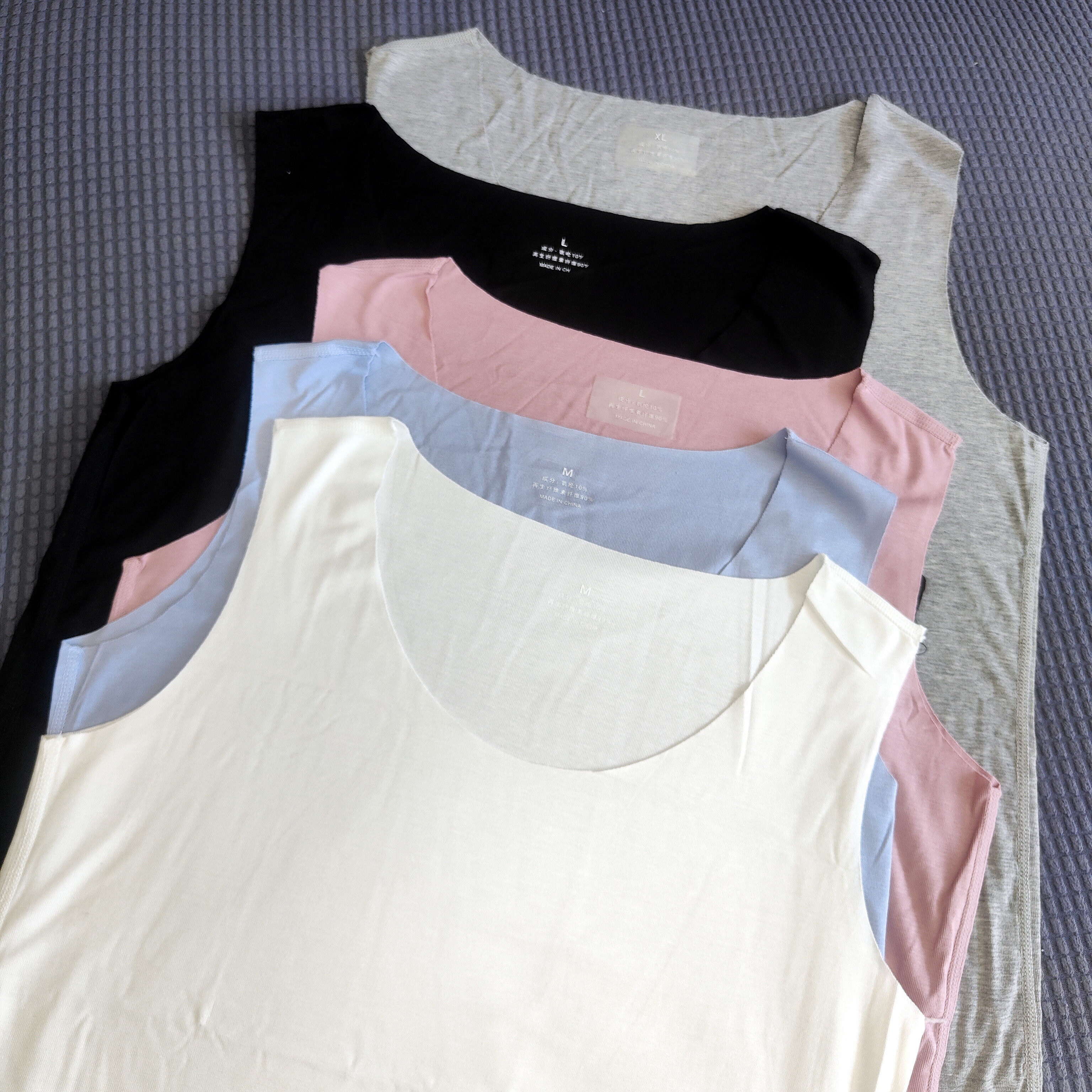 【柔滑高弹】女士60s莫代尔轻薄打底背心 无痕随心裁无袖上衣耐穿