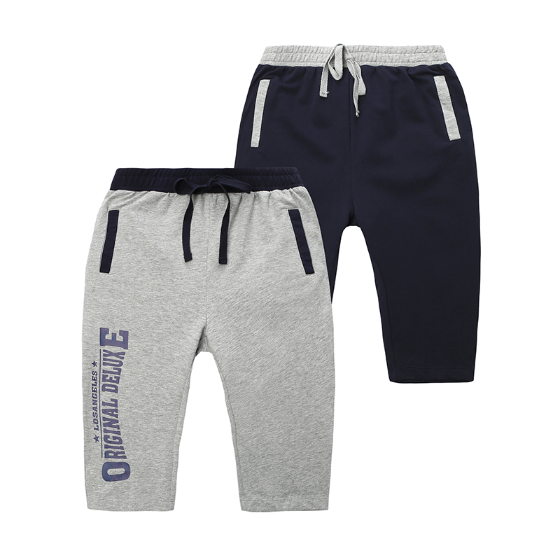 处理久岁伴儿童夏款男童裤子男孩单条睡裤休闲裤哈伦七分裤31306