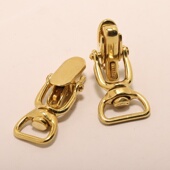 黄铜加厚款 固定钩扣狗扣纯铜钳扣财布钩皮艺皮雕皮具箱包配件现货