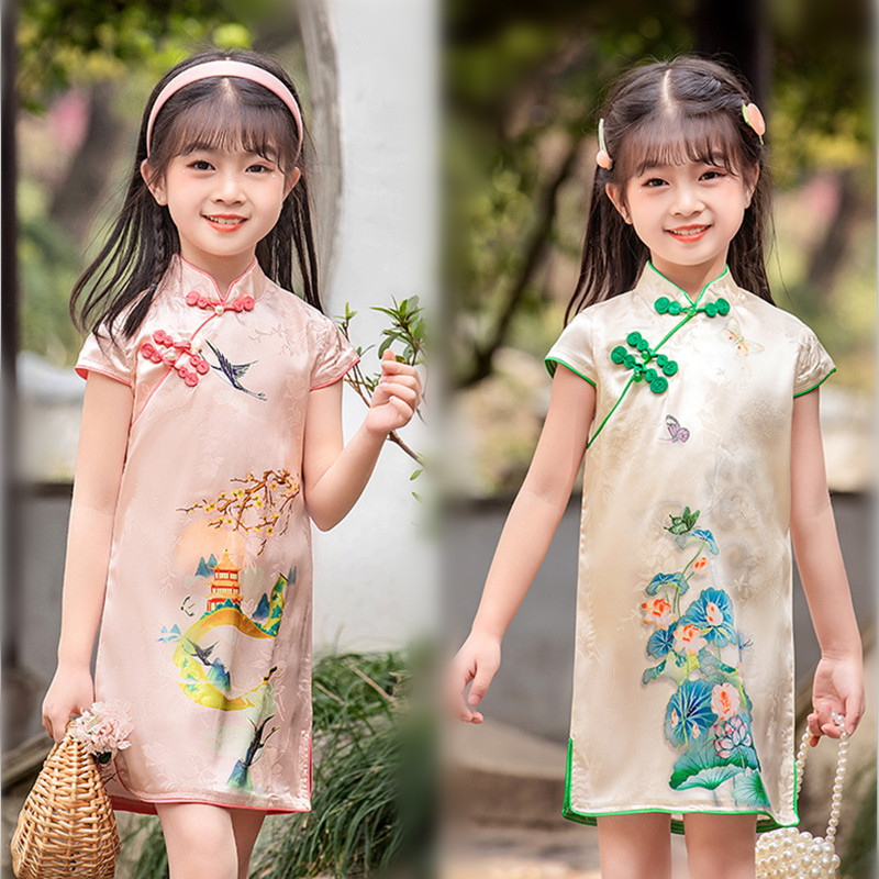 儿童夏季汉服裙新品女童中国风仿儿童演出服
