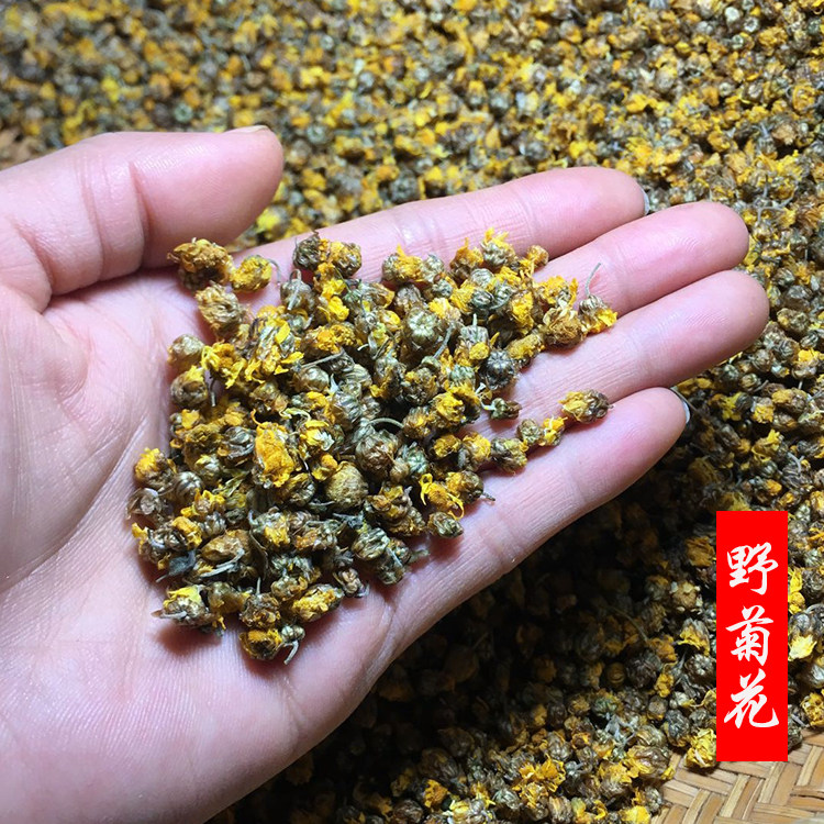 新货野菊花100克包邮精选野生头采胎菊小干米泡茶搭配枸杞