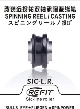 改装BULLS_EYE弗雷根SPINJOY等远投轮KISU双轴承陶瓷导线轨总成