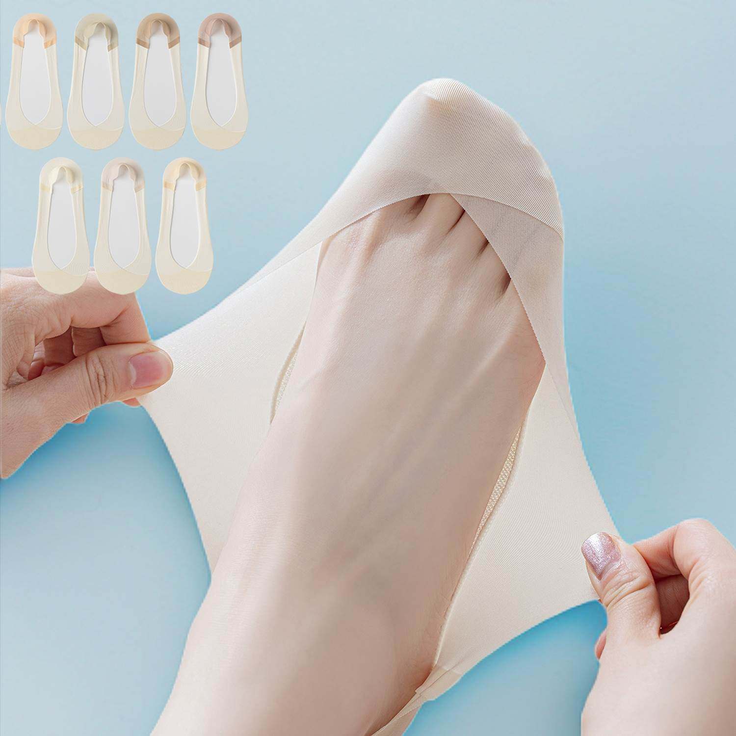 冰丝船袜女夏季棉质底薄款高跟鞋袜子透气超浅口防滑不掉跟隐形袜,女士内衣/男士内衣/家居服,短袜,淘宝优惠券,粉丝福利购,淘宝优惠卷