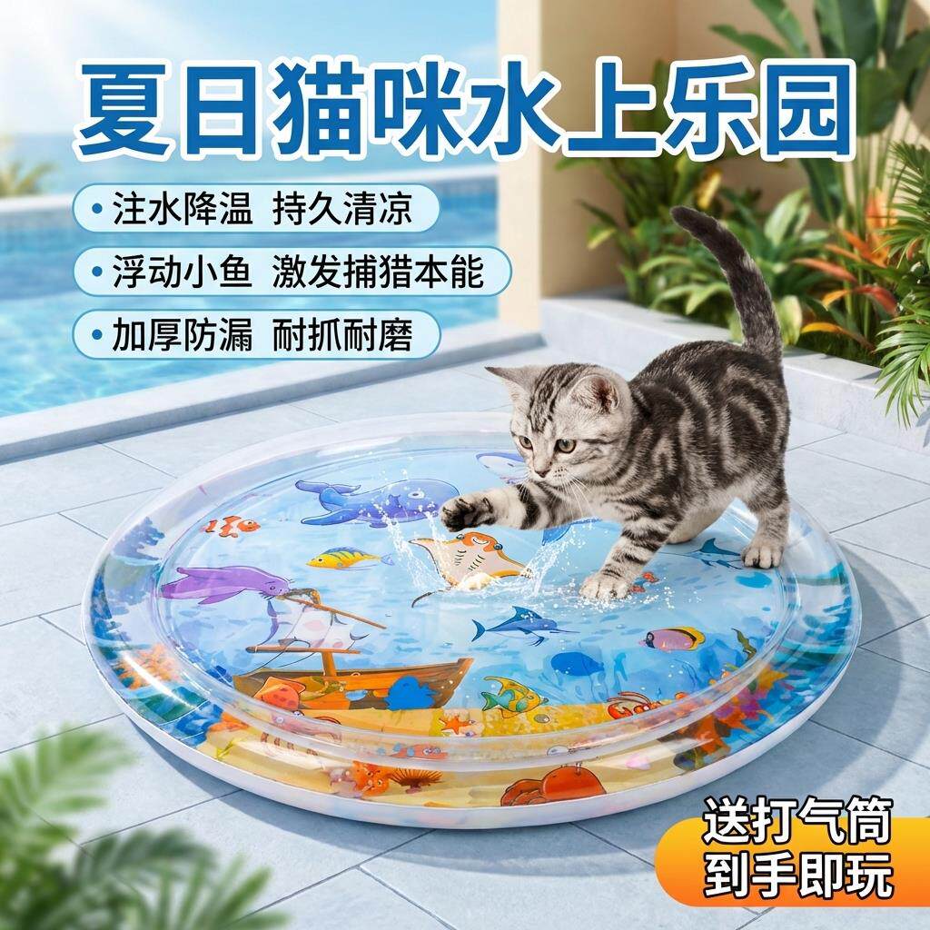 宠物冰垫夏季狗窝睡垫降温凉垫猫咪水床凉席垫猫窝猫垫子凉席rk92