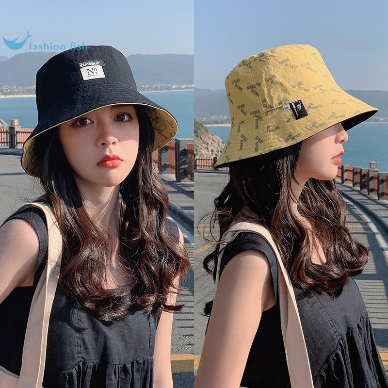 渔夫帽女2025新款夏季韩版潮防晒遮阳帽小百搭双面戴太阳帽盆帽子