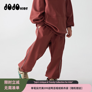 宽松束脚运动裤 jojo童装 中大童个性 针织休闲长裤 子潮酷 男女童秋季