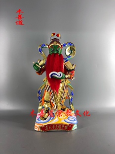 木雕神像定制辛天君辛元帅樟木漆线雕精品手工40厘米雷部护法