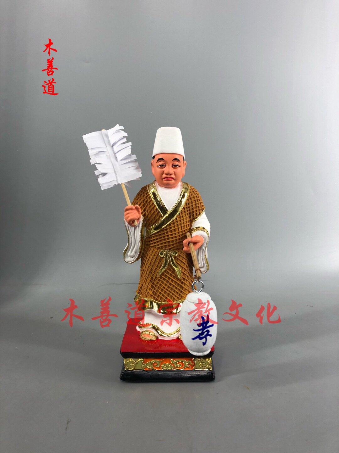 木雕孝子爷三爷伯神坛供奉摆件私人订制神像定做20厘米