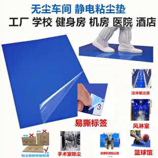 可撕式 粘尘垫脚踏地垫风淋室实验手术室防尘除尘贴家用入户篮球馆