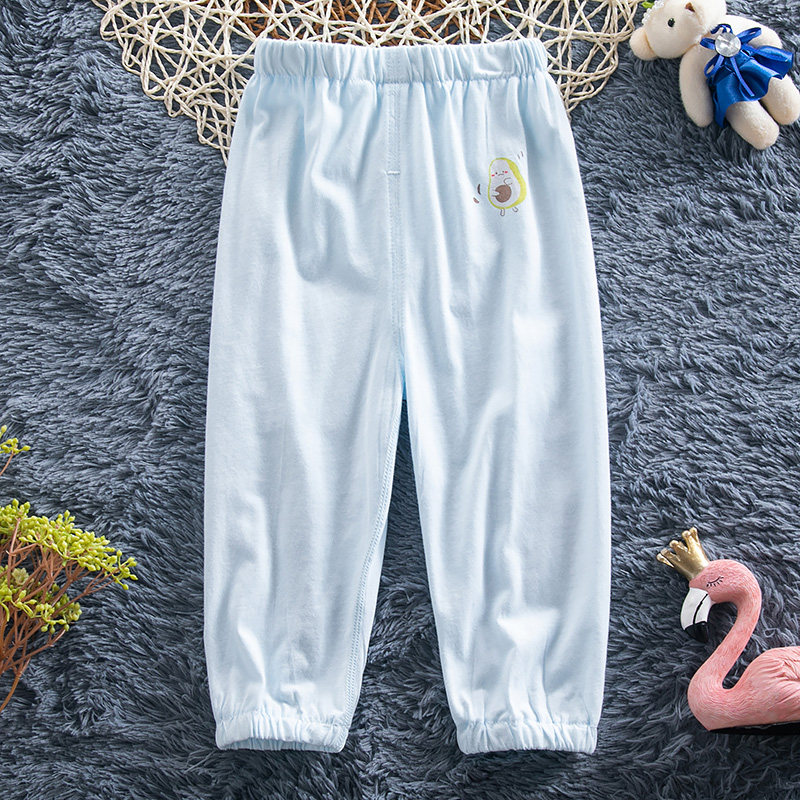 夏季哈咪奇婴儿无骨宝宝纯棉超薄两用裆灯笼裤男女童防蚊空调睡裤