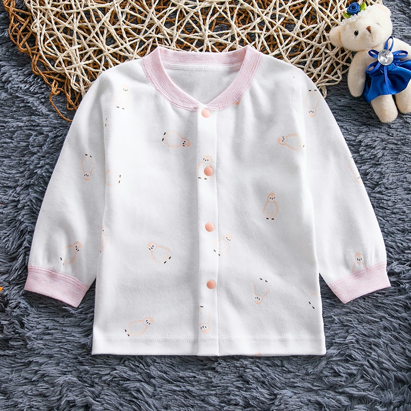 哈咪奇宝宝无骨缝纯棉秋衣