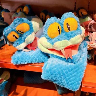 冬季保暖盖瑞蛇毛绒围巾3D录音