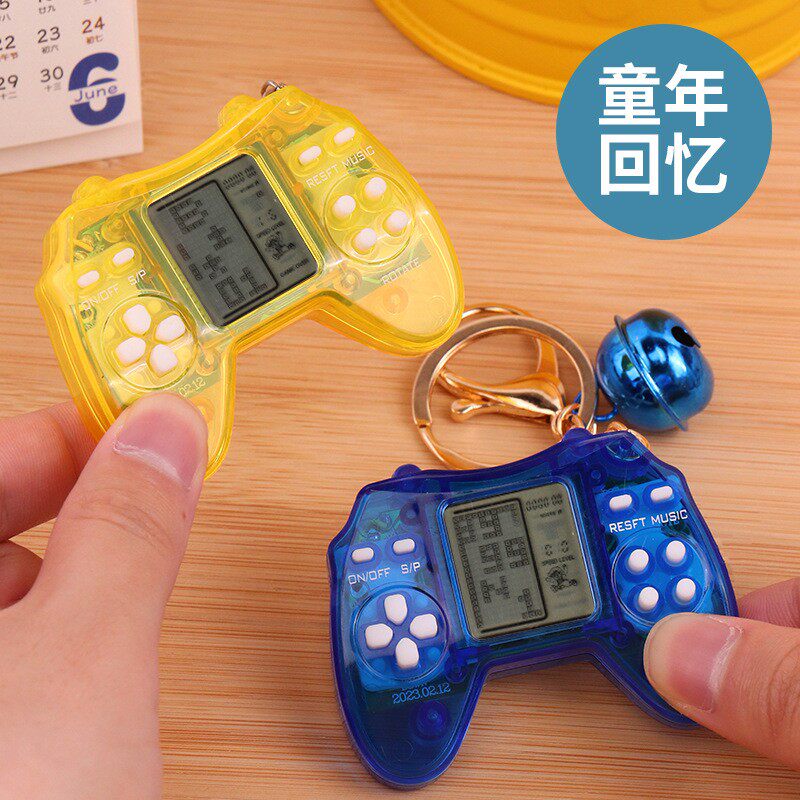 미니 테트리스 게임 기계 메모리 기계 교육 눈 보호 장난감 선물 어린이 크리 에이 티브 미니 펜던트