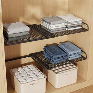 收纳衣服抽屉家用衣柜牛仔裤 筐盒衣物分隔分格整理箱简约现代收纳