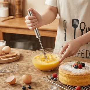 不锈钢半自动手动打蛋器打奶泡器咖啡打泡器家用牛奶搅拌器打蛋机