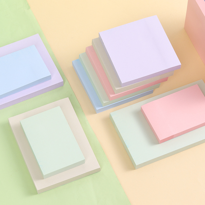 ins风莫兰迪色便利贴手撕