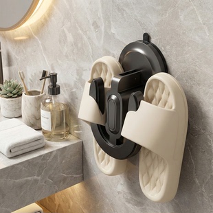 沥水架壁挂架家用 免打孔卫生间墙上门后壁挂晾鞋 浴室拖鞋 架吸盘式
