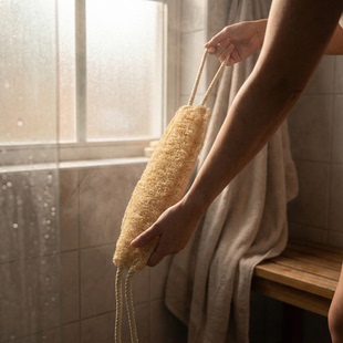 丝瓜络搓背搓澡巾长条搓背不求人去角质浴擦条搓泥浴丝瓜络搓背条