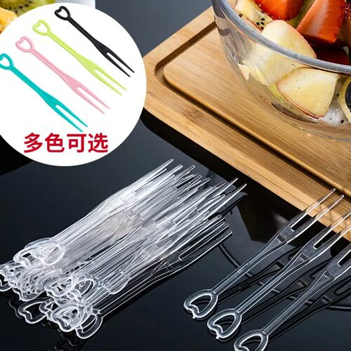 一次性水果叉家用独立装叉子