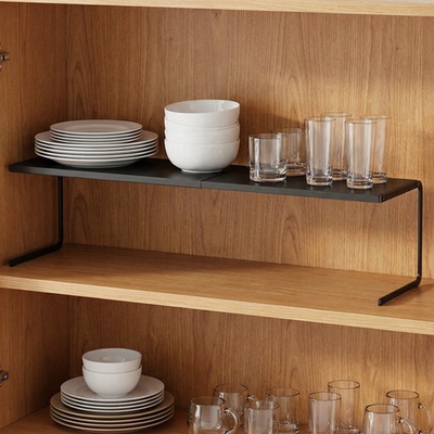 厨房橱柜隔板柜子收纳分层架柜内