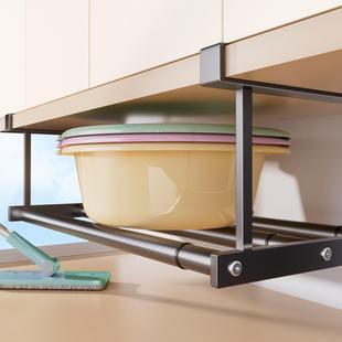 伸缩脸盆收纳架子卫生间浴室柜下分层洗脚盆子悬挂置物架各种家用